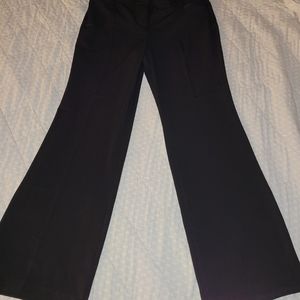 Mid Rise Wide Leg Black Trouser.